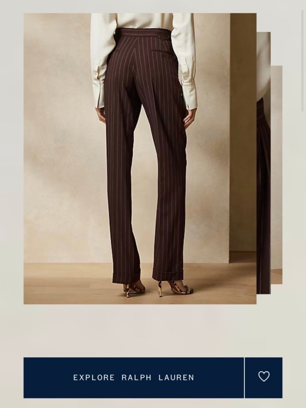 Polo Ralph Lauren purple label Graison Pinstripe Wool Pants